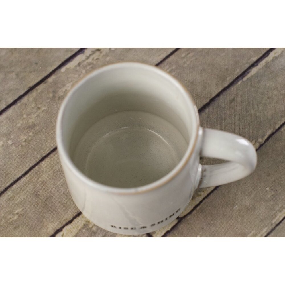 HEARTH & HAND With Magnolia Stoneware Coffee Mugs RISE & SHINE EUC - Picture 2 of 6
